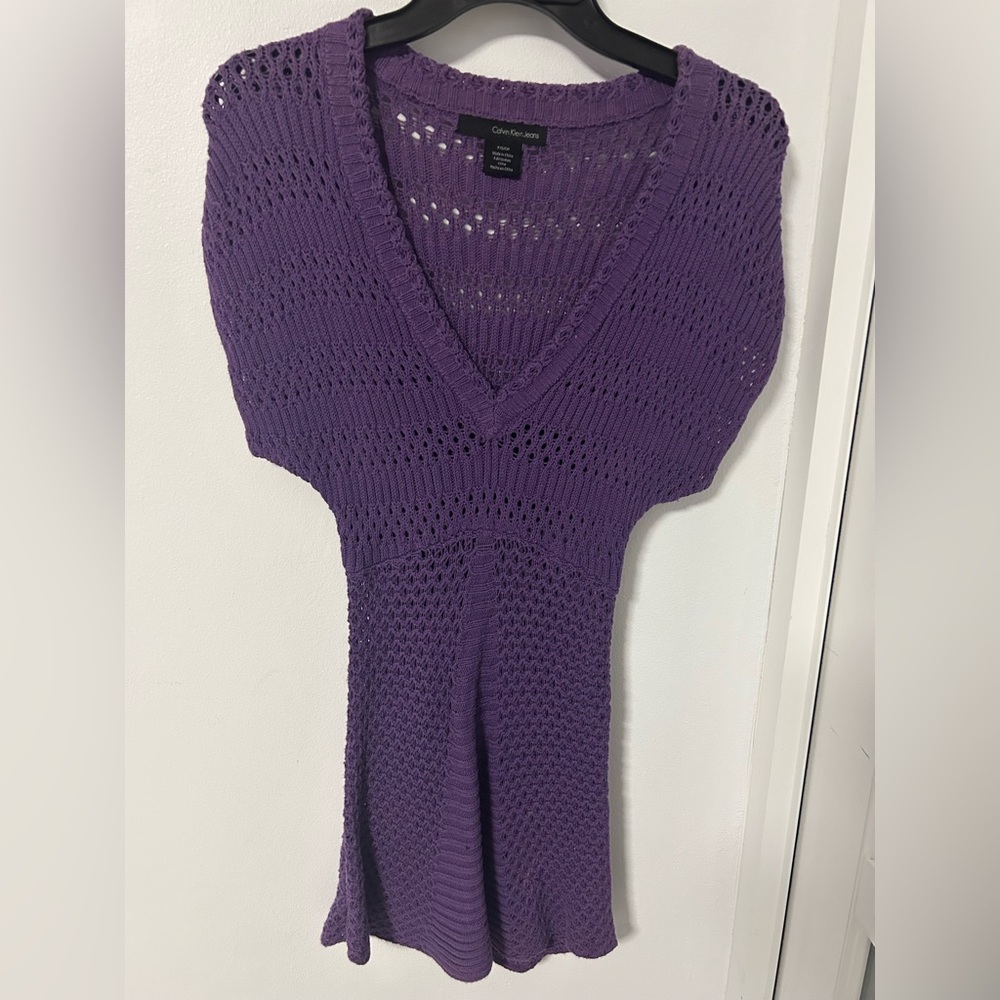 Calvin Klein Lavender Knit Top